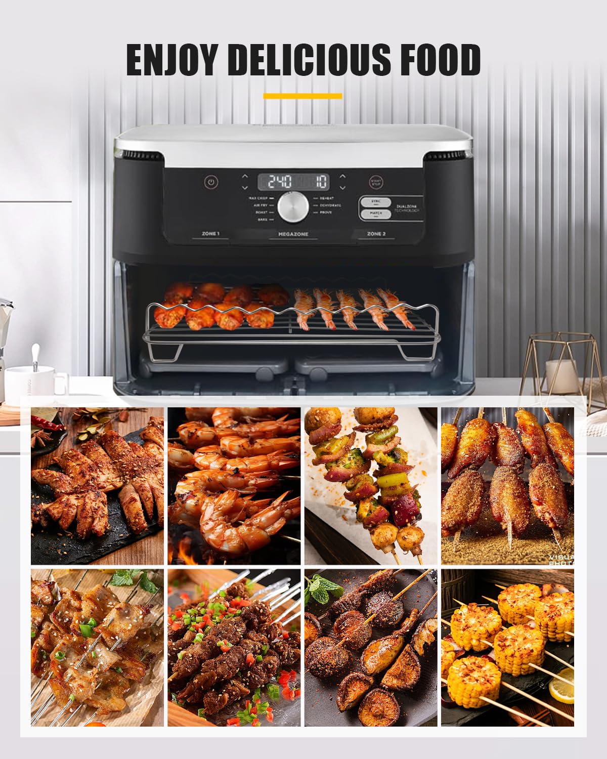 Amazon.com: Air Fryer Basket for Ninja DZ071 Foodi 7-Qt MegaZone