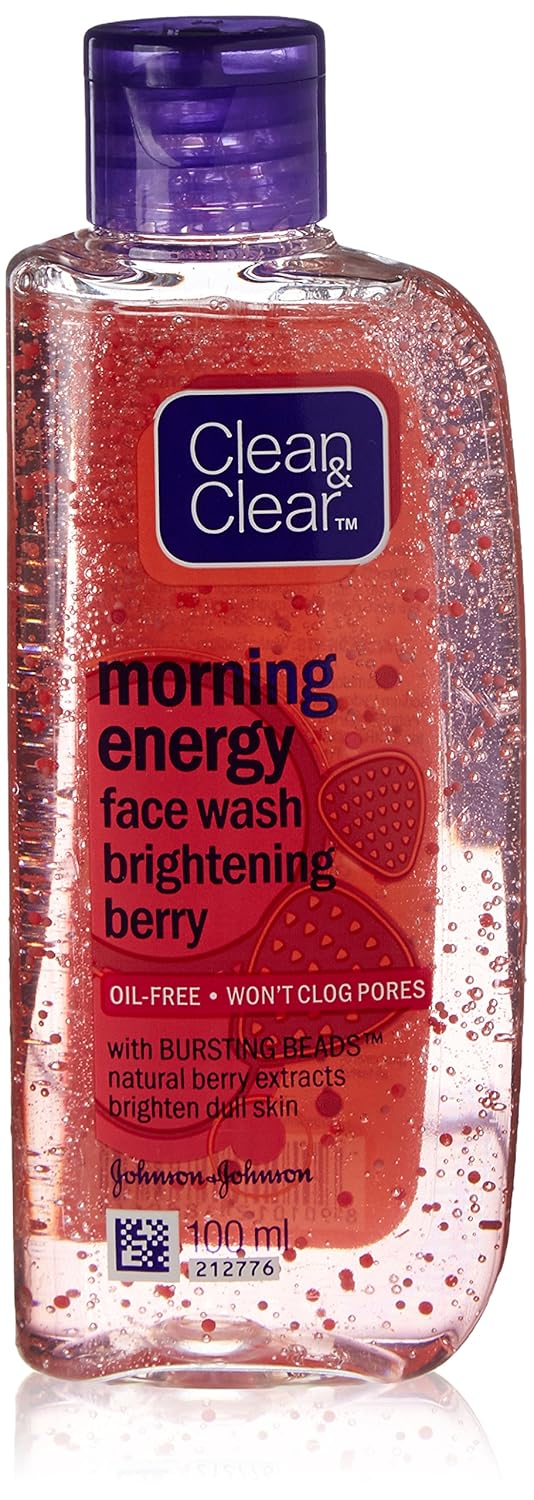 Clean & Clear Morning Energy Berry Flavor Face Wash, 100ml (Buy 2 and
