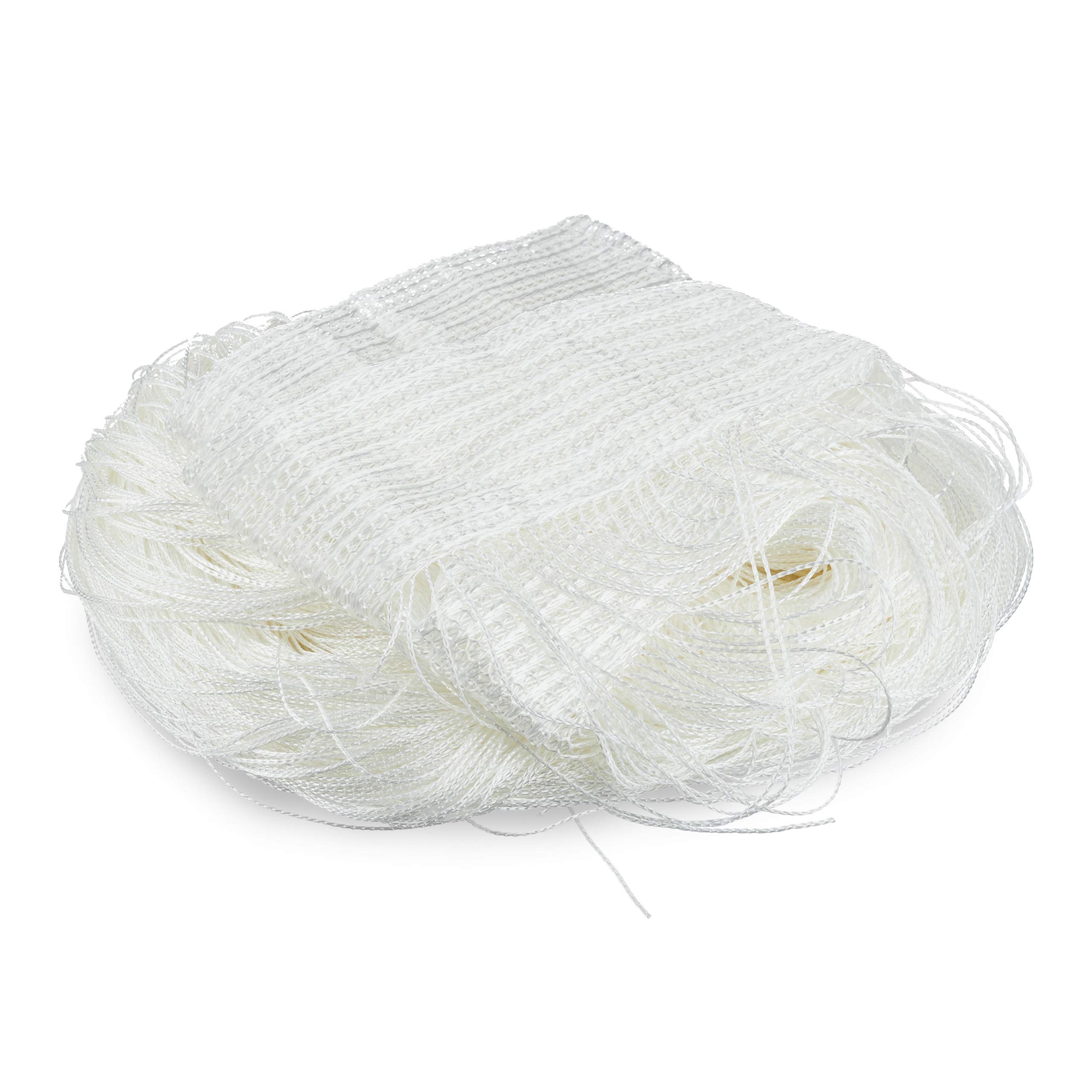 Relaxdays Rideau Fils, Lot de 5, Rideau de Porte ou fenêtre, 145 x 245, Rideau Spaghetti, pour Tringle, Peut être Raccourci, Blanc
