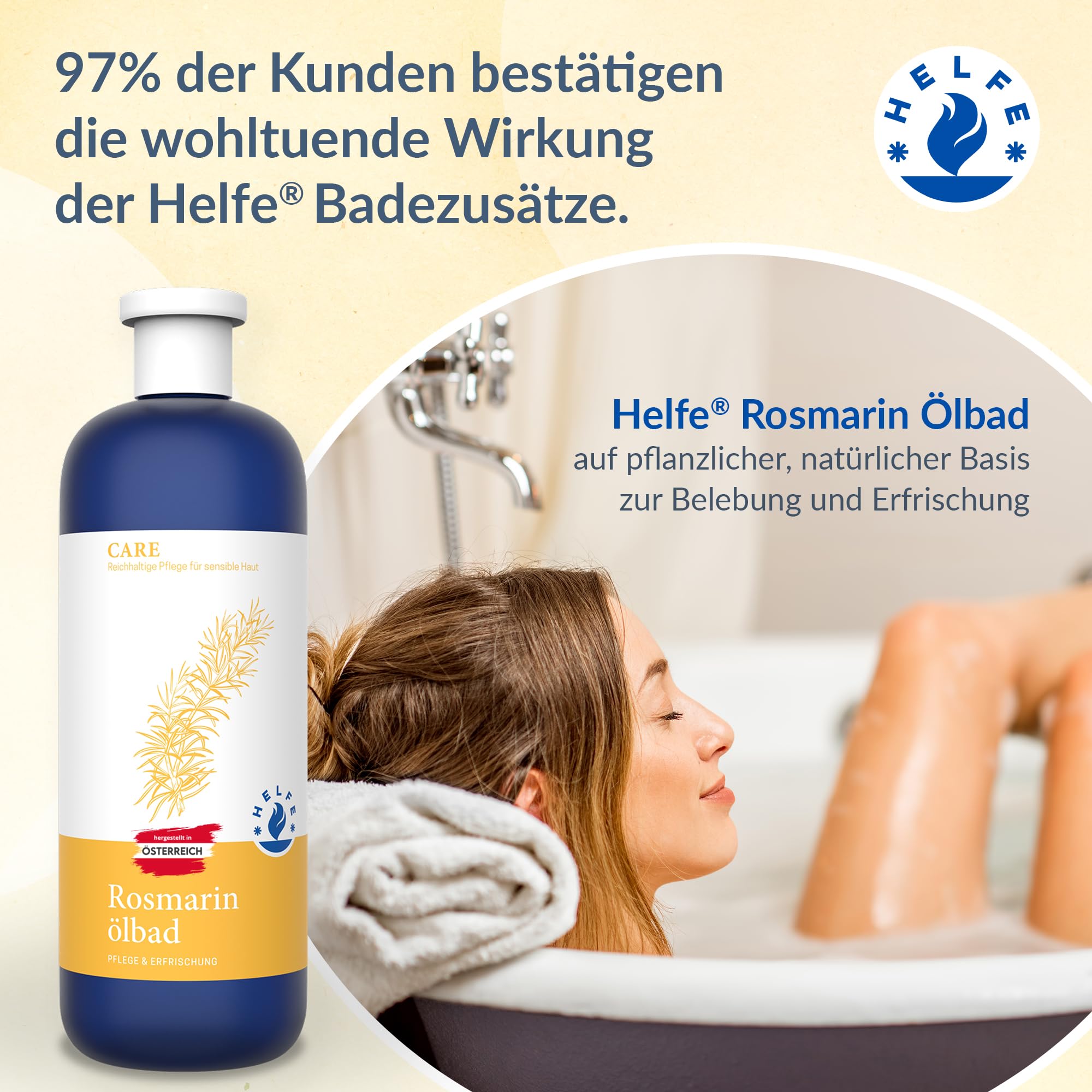 Aceite de baño de romero (200 ml) – eficaz aditivo de baño para la circulación sanguínea, también como baño de pies, tiene efecto antiinflamatorio y analgésico