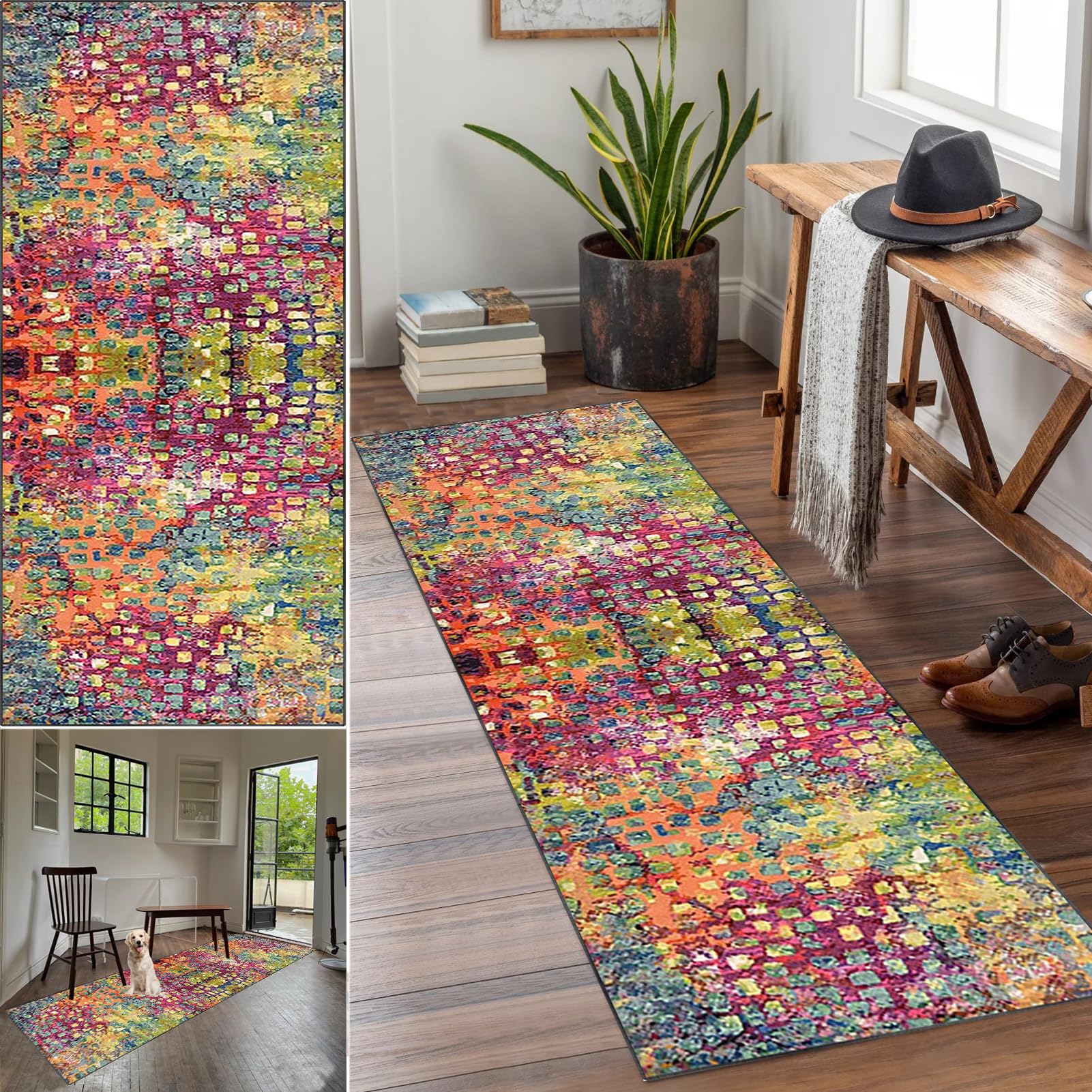 Tapis de cuisine antidérapant et durable de 100x200 cm pour sol sécurisé