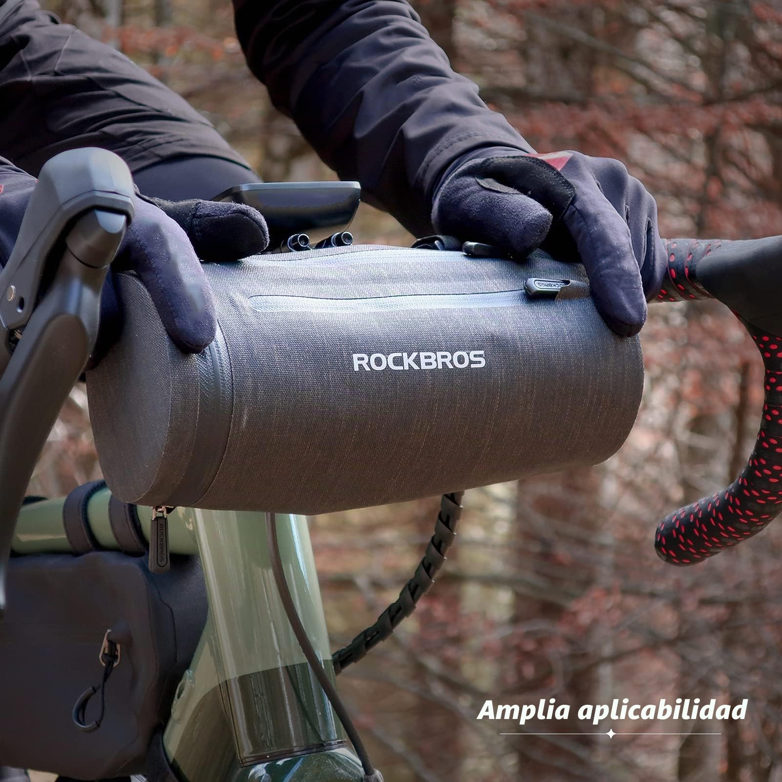 ROCKBROS Bolsa Manillar Bicicleta MTB Multifuncional 2L a Prueba de Agua para Ciclismo Bicicleta Montaña Carretera Plegable, Unisex