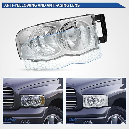 Miniatura 217 de oEdRo Faros delanteros compatibles con Ford F150 / 06-08 Lincoln Mark LT Pickup 2004, 2005, 2006, 2007, 2008, Ford F150 / 06-08 Lincoln Mark LT OE