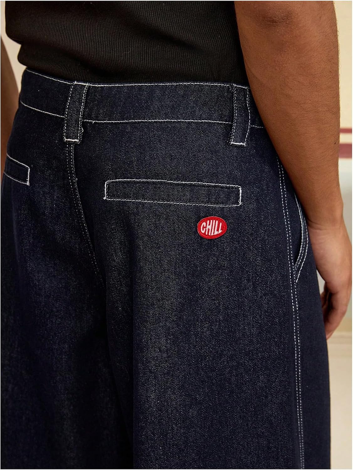 Floerns Men's Straight Leg Denim Shorts Vintage Hip Hop Baggy Jean Shorts