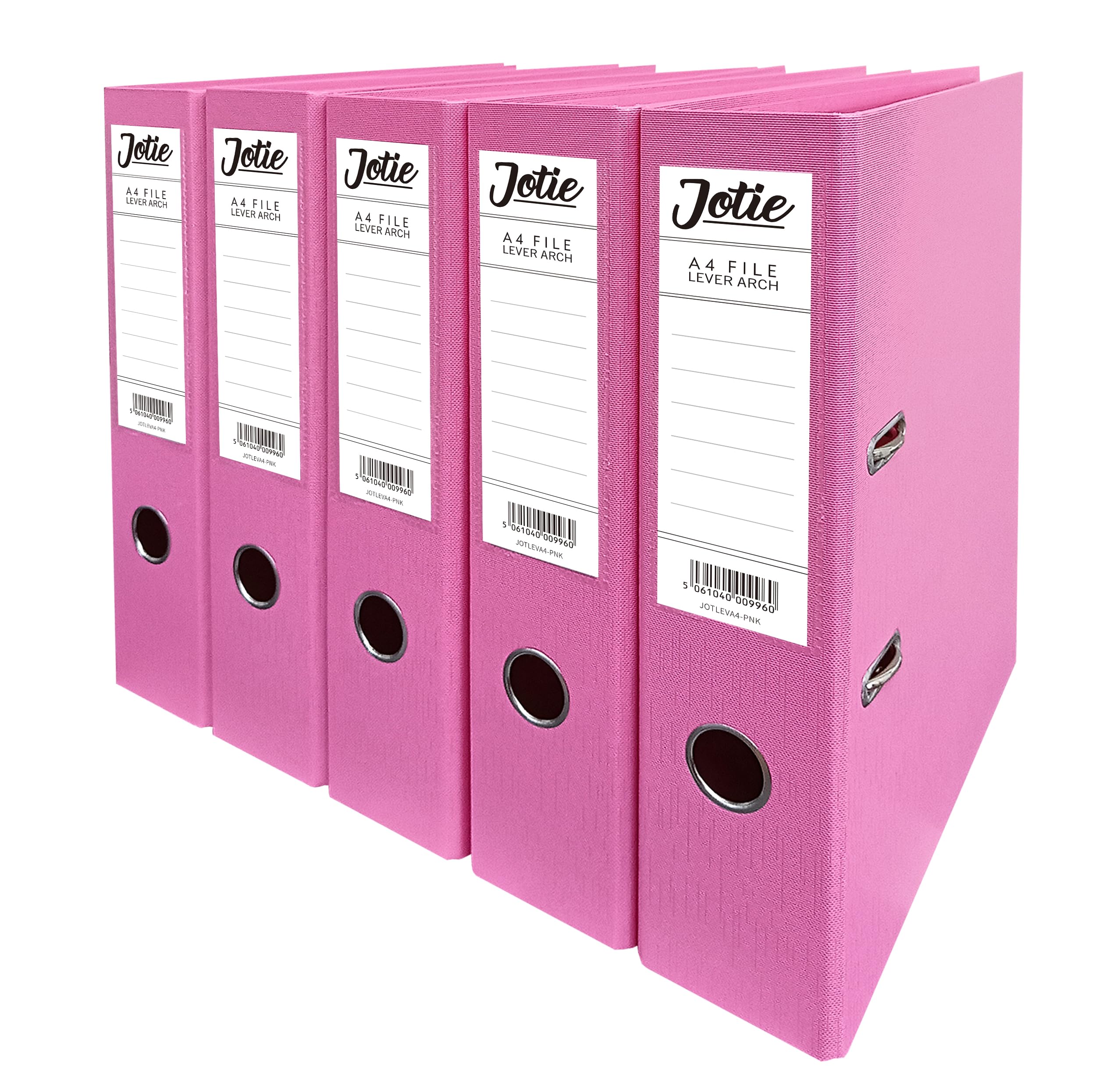 Set of 5 Pink A4 Lever Arch Files for Paperwork A4 Folders with 70mm Spine, Thumb Ring & Elegant Anti-Spill Cover | Large Ring Binders | File Storage & Office Supplies โ image 1