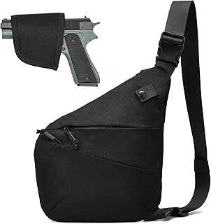 Tactical Crossbody Sling Bag for Men Women, Anti Thief Conceal Carry Handgun Bag, CCW