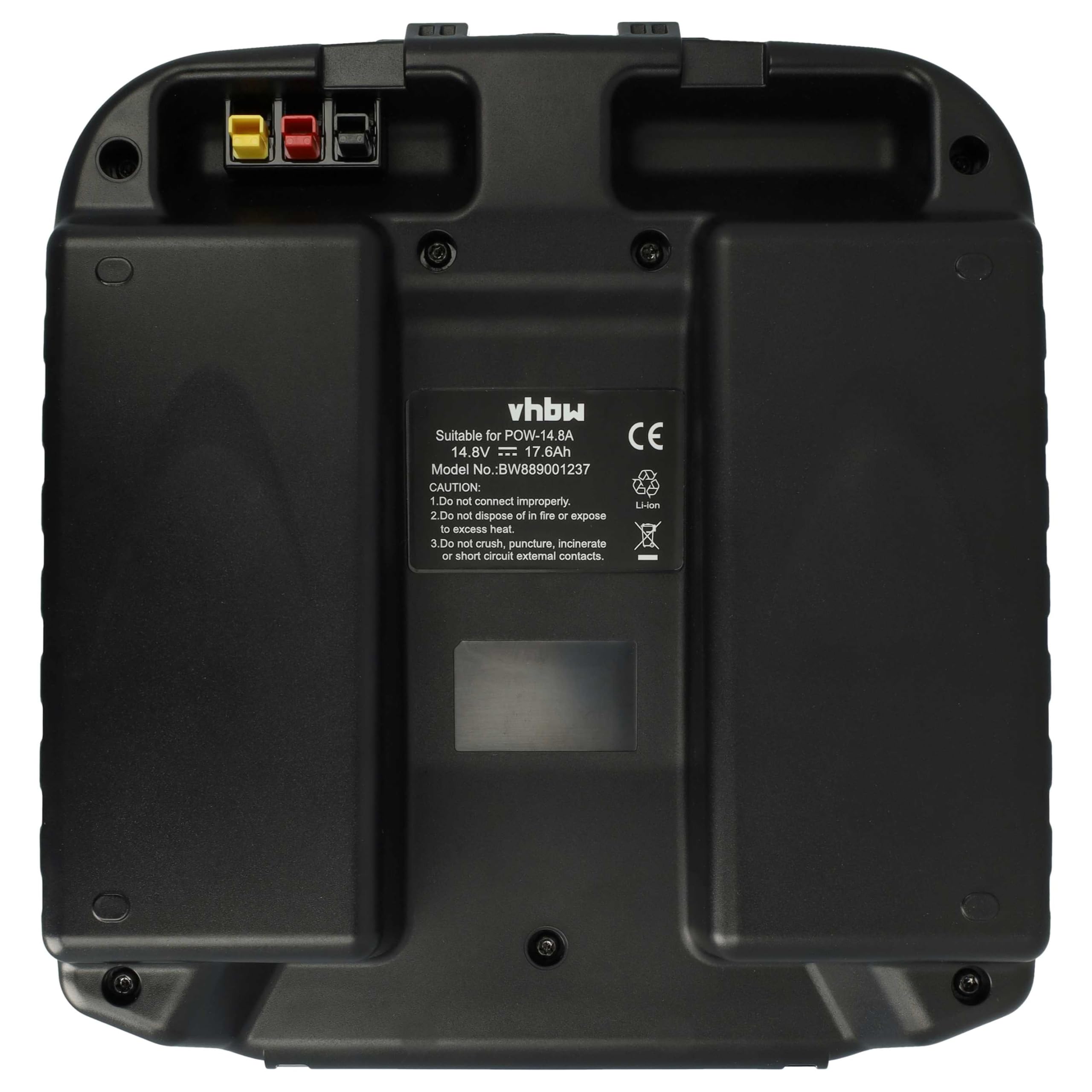 vhbw Zamiennik akumulatora do PowaKaddy PK3785, 4S8P, PK3583 do wózków elektrycznych Caddy (17,6 Ah, 14,8 V, litowo-jonowy, w zestawie ładowarka)