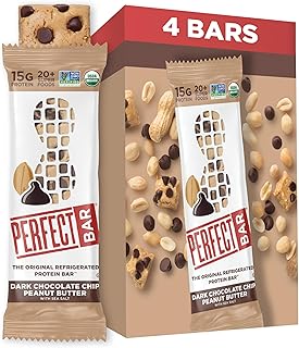 Perfect Bar Gluten-Free Dark Chocolate Chip Peanut Butter Protein Bar, 4 count, 2.3 oz