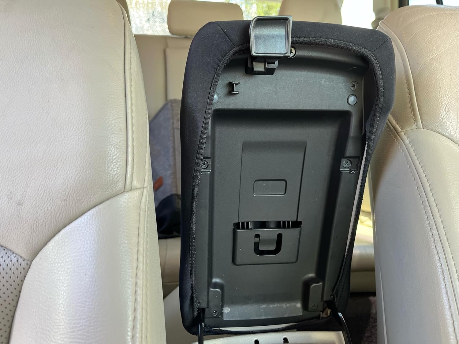 Car Console Covers Plus Made in USA Designed for Subaru Outback 2010-2014 Neoprene Auto Armrest Center Console Cover Protector Black (O2)