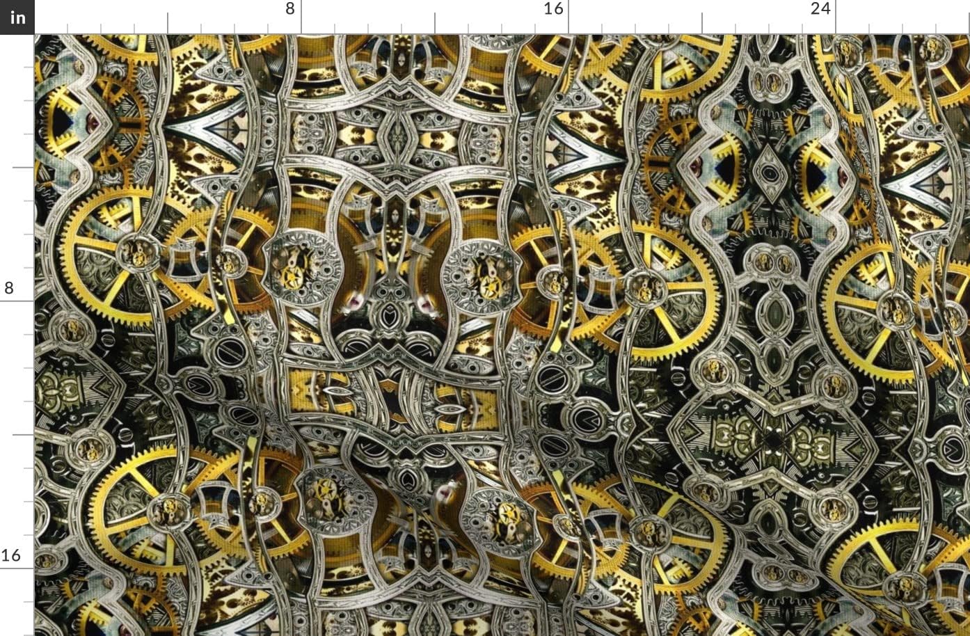 Spoonflower Fabric - Medium Steampunk Fashion Home Decor Printed on Organic Cotton Sateen Fabric by The Yard - Sewing Quilting Apparel Home Decor
