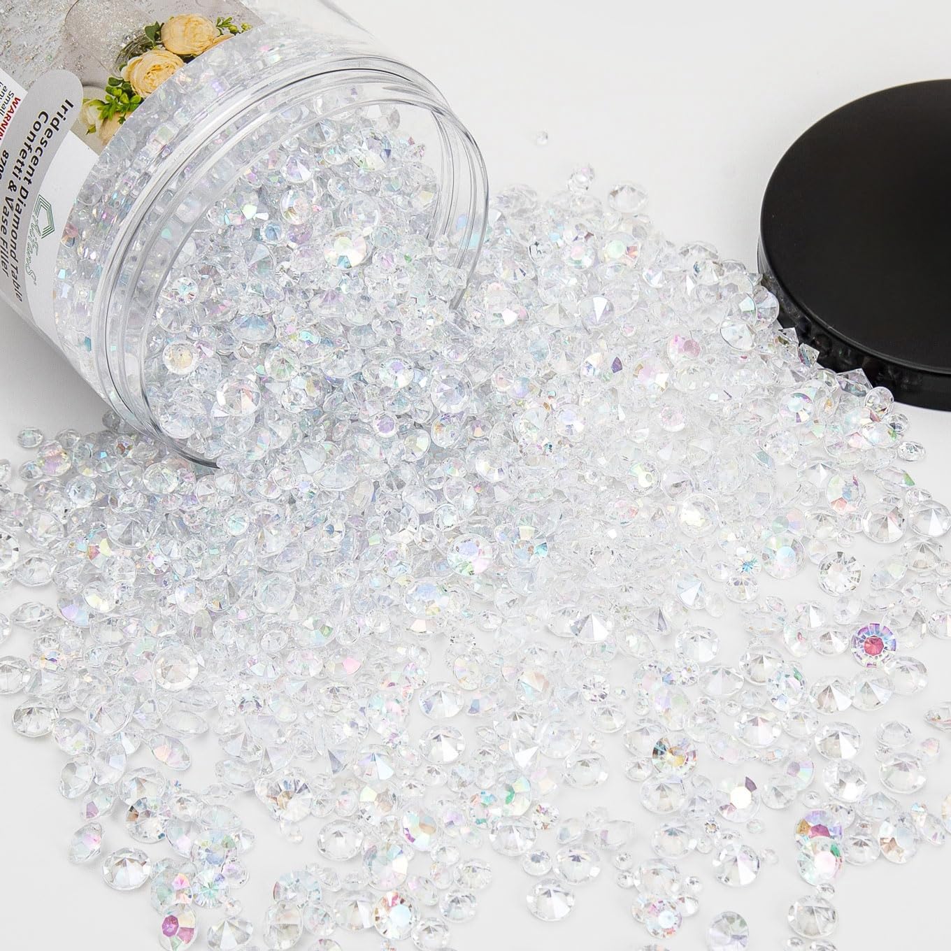 PATIKIL 100pz Riempivi per Vasi con Diamanti Acrilici in Plastica