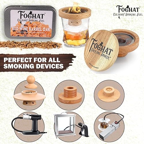 Vista 48 de Virutas de madera – Virutas de roble de vino caliente de 4 onzas para ahumador, whisky y bebida, chips de madera natural y culinaria para ahumadores