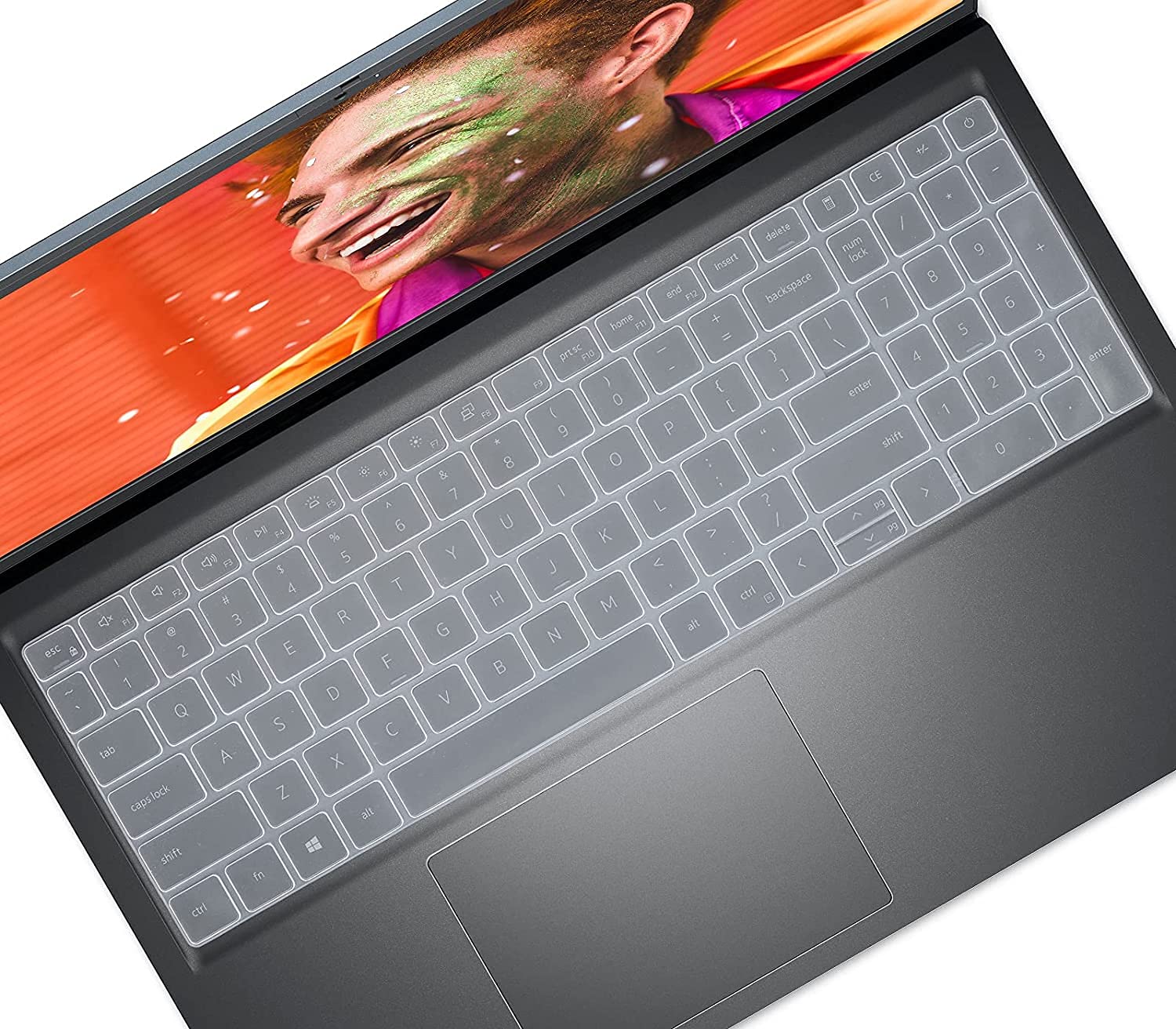 Capsa Keyboard Cover for 2022 2021 Dell Inspiron 15 3000 Laptop (Clear) (Clear)-picture-30