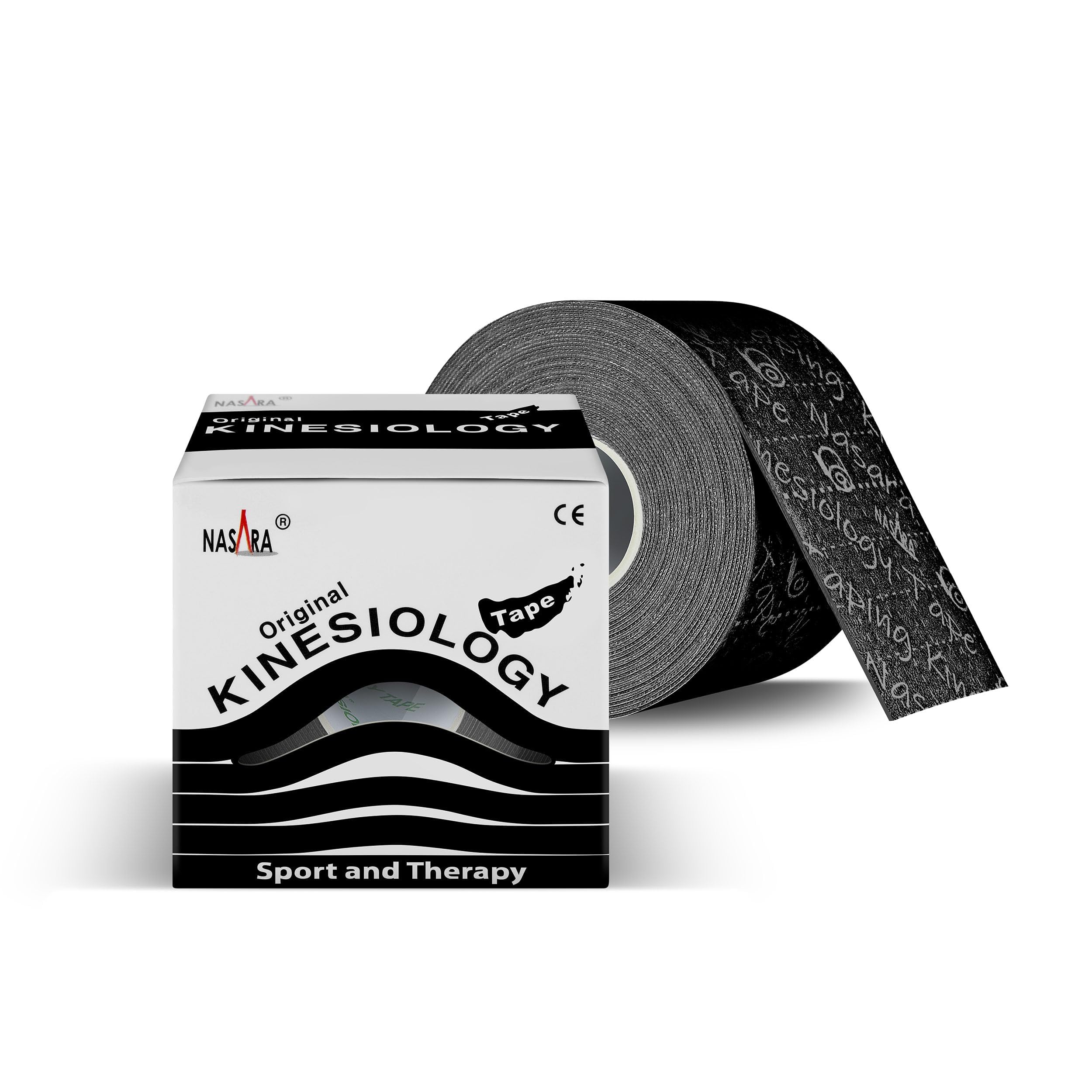 10x NASARA Kinesiologie Tape kinesiologische Tapes + BEXFIELD titaniumbeschichtete Spezial-Tape-Schere 10 Farben im Set 5m x 5cm | Set mit 10 Farben und titaniumbeschichteter Spezialschere, ideal für Sport, Therapie und Kinesiologie-Anwendungen