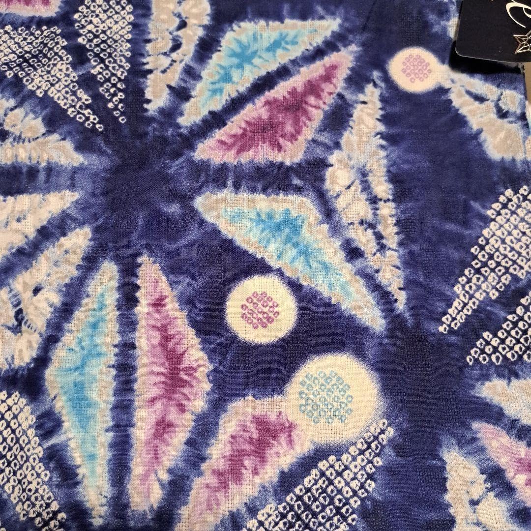 No.5396 浴衣 絞り風 仕立済 未使用 No.5396 浴衣 絞り風 仕立済