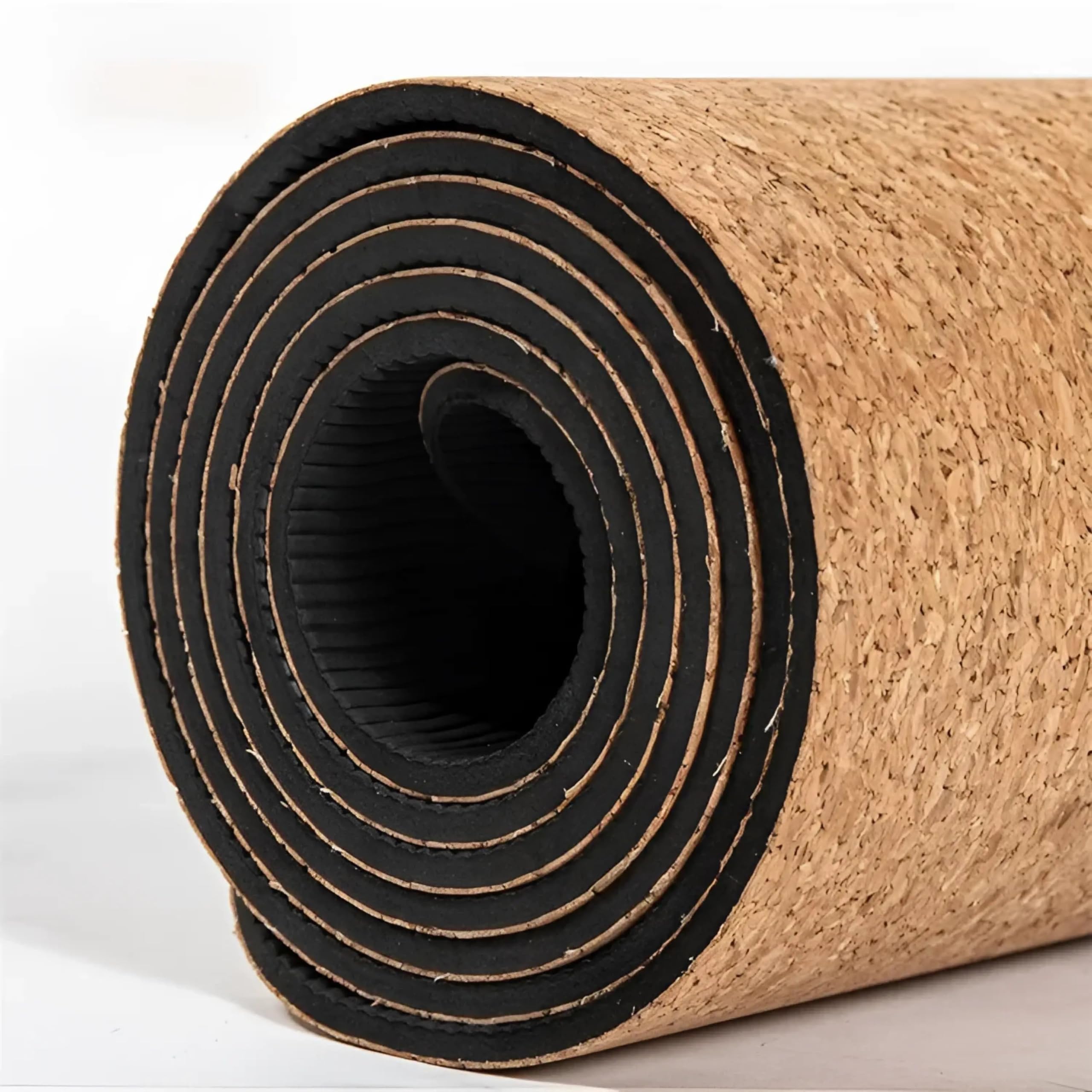 Yogamatte aus Kork, mit Anti-Rutsch-Effekt, nachhaltig, pflegeleicht