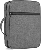 Vista 9 de Funda para Biblia con Asa Duradera, Estuche de Transporte para Libros Bolsa de Iglesia para Biblia, Protectora con Bolsillo con Cremallera