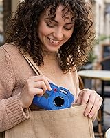 Vista 5 de Funda protectora de silicona para cámara digital Pixpro wpz2 con tapa extraíble para lente, protector de pantalla y cordón - (azul profundo)