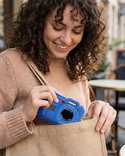 Miniatura 5 de Funda protectora de silicona para cámara digital Pixpro wpz2 con tapa extraíble para lente, protector de pantalla y cordón - (azul profundo)