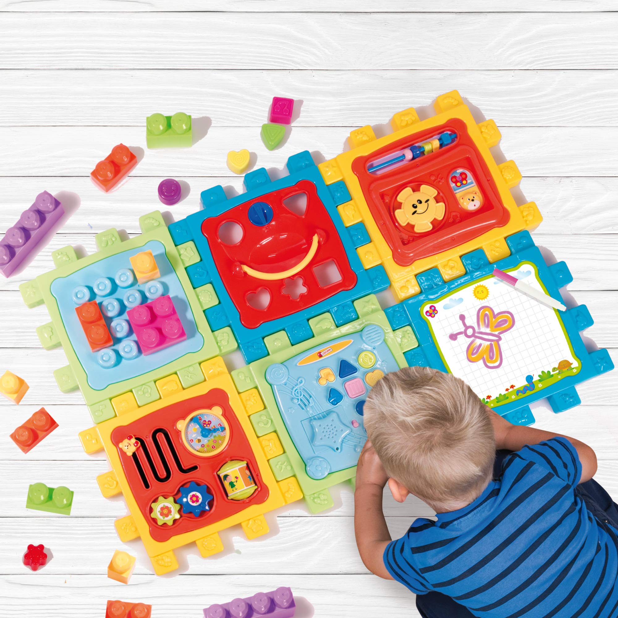 Liscianigiochi - Carotina Baby Super Cubo Mille attività, Multicolore, 68357