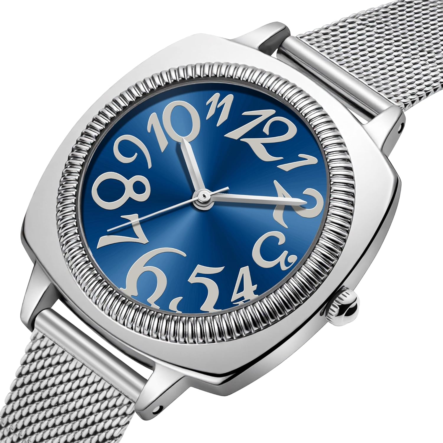 Analog Watch for Women, Elegant 34mm Big Arabic Numbers Dial Dress Watch, Classic Jewelry Style Quartz Wristwatch, Gift for Her