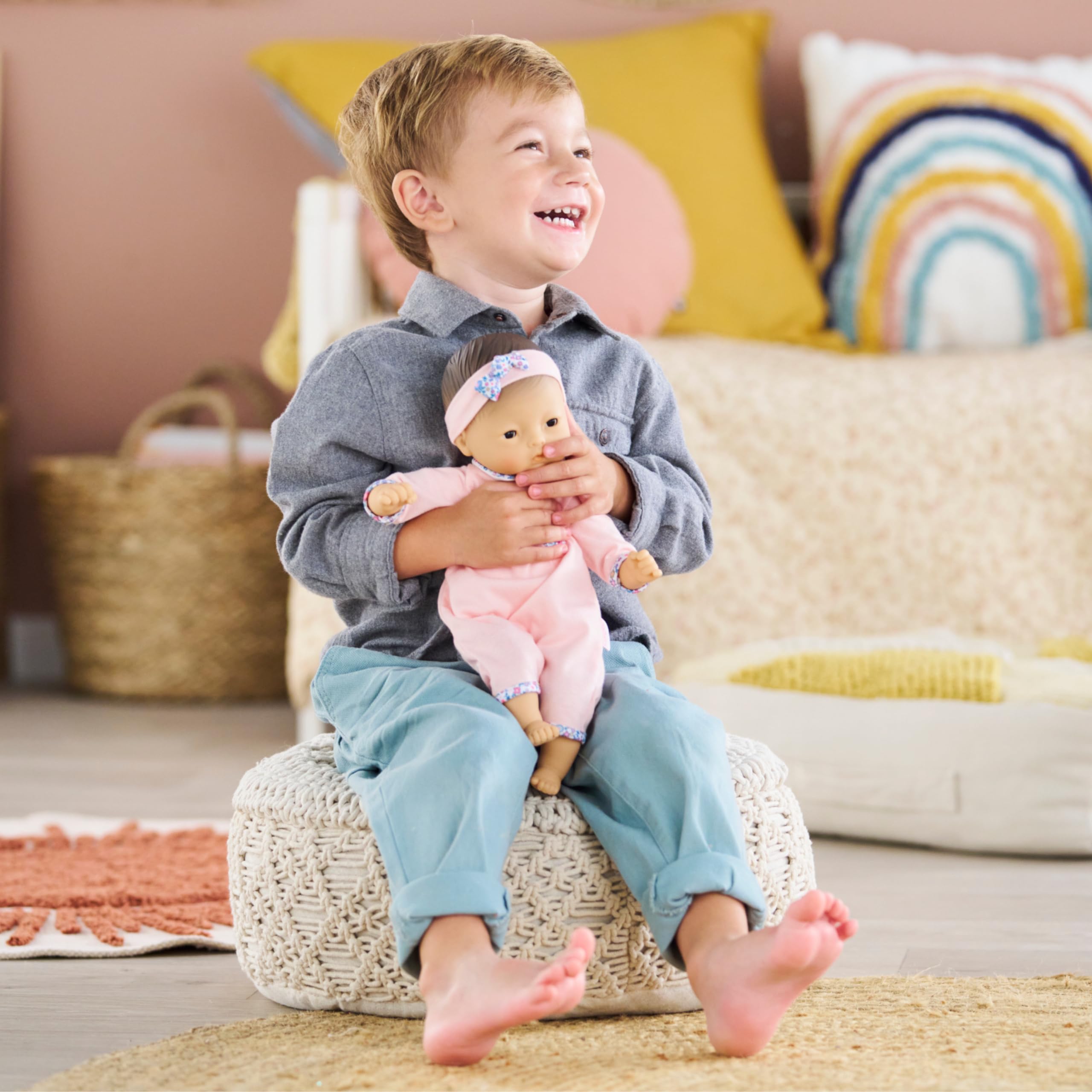 Corolle Bébé Calin Mila Babypuppe – 30,5 cm weicher Körper mit schlafenden Augen, die Sich öffnen und schließen, Vanilleduft – Mon Premier Poupon Kollektion für Kinder ab 18 Monaten