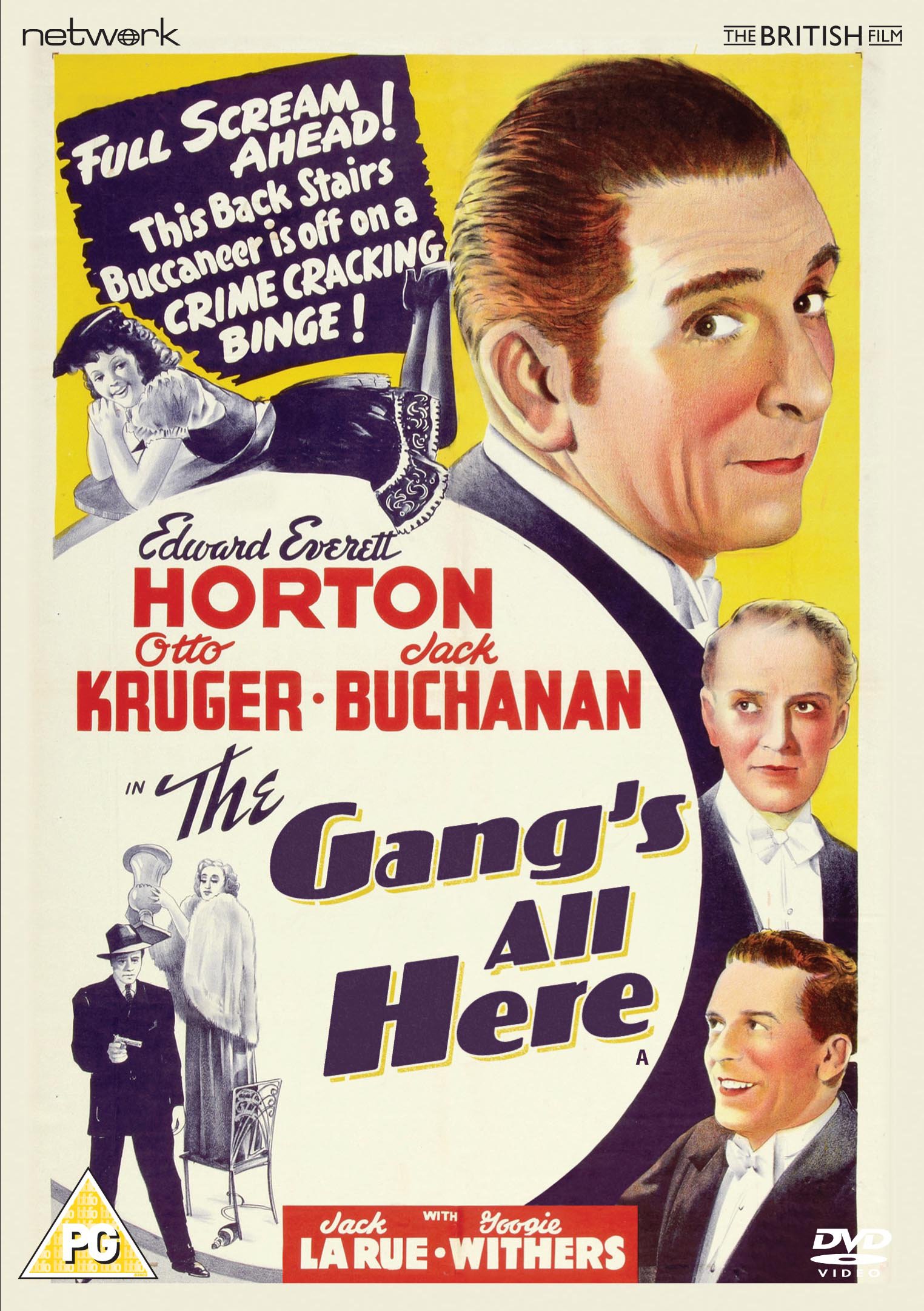 The Gang's All Here Dvd Network Slim Case 1939 B&W Edward Everett Horton