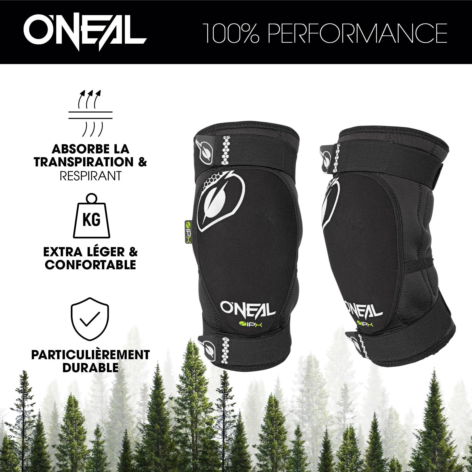 O'NEAL | Protège-genoux | VTT | Protection contre les chocs en polyuréthane IPX®, construction légère et compacte, matériau résistant à l'abrasion | Protège-genoux anti-dirt | Adulte | Noir | Taille M