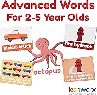 Vista 2 de Tarjetas flash avanzadas para niños pequeños de 3 a 5 años - 101 tarjetas flash - tarjetas flash preescolares - tarjeta flash de jardín de infantes