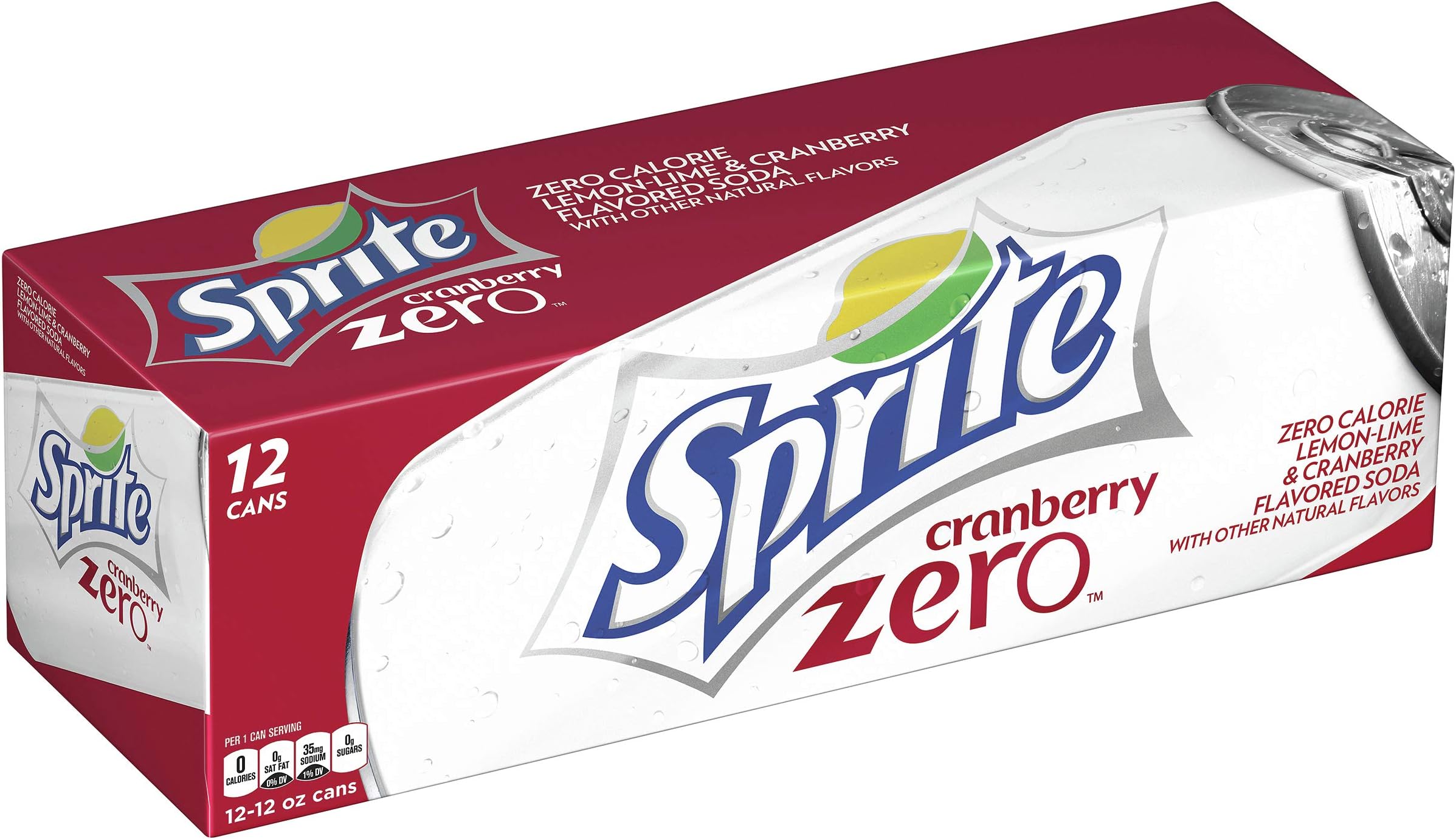 Sprite Cranberry Zero, 12 fl oz, 12 Pack