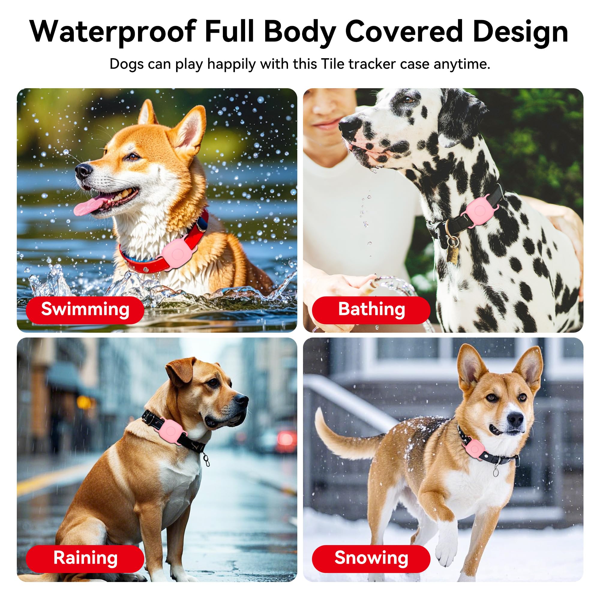 DDJ Dog Collar Case for Tile Life360 Mate 2024/2022 Bluetooth Tracker - Image 3
