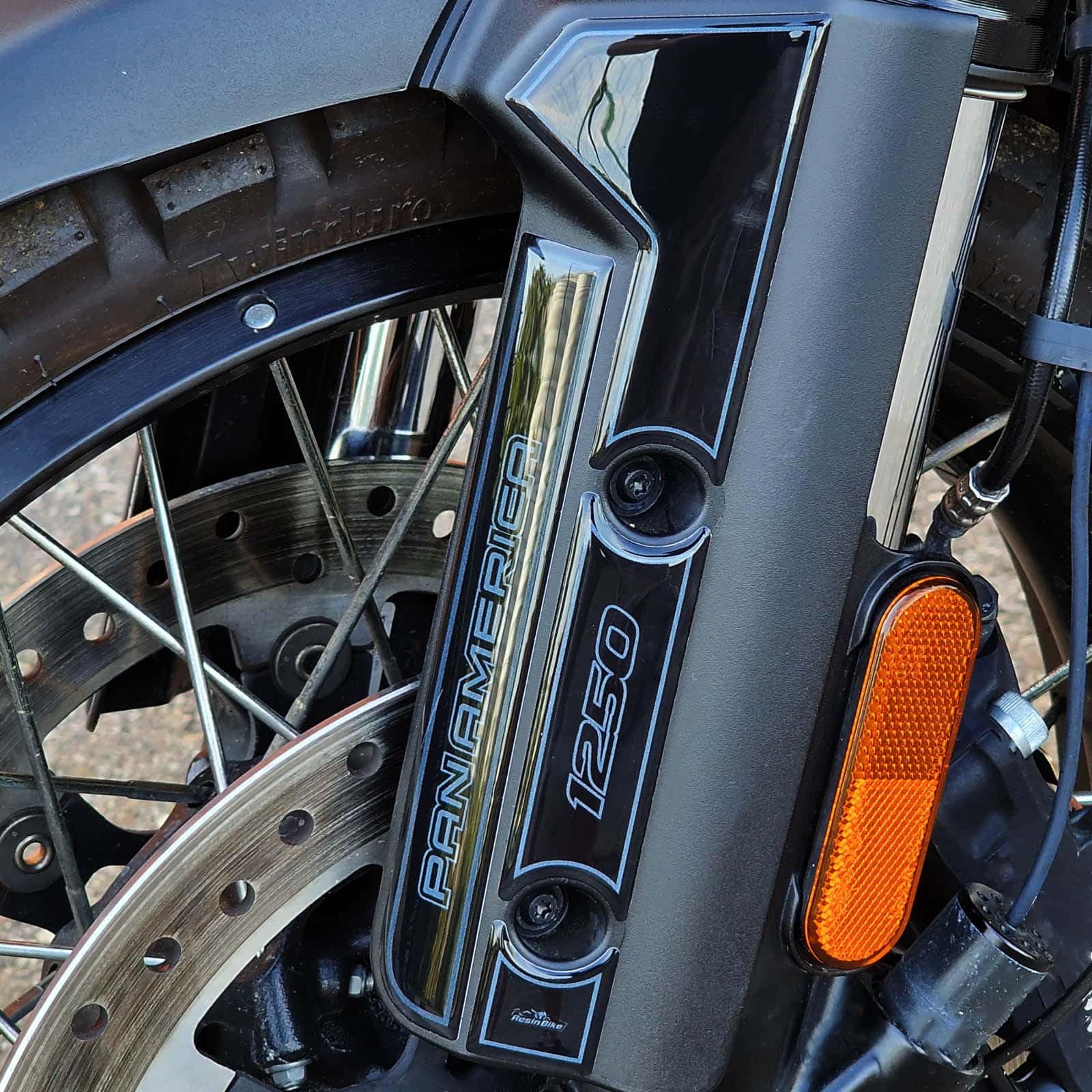 Resin Bike Aufkleber für Motorrad Kompatibel mit Harley Davidson Pan America 1250 2020-2026. Kotflügel vor Stößen und Kratzern. Aufklebersatz 3D-Harzklebstoff - Stickers Made in Italy