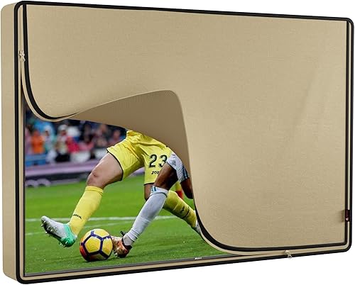 iBirdie Funda de TV impermeable y resistente a la intemperie con solapa de cremallera para TV de pantalla plana exterior de 40 a 43 pulgadas,