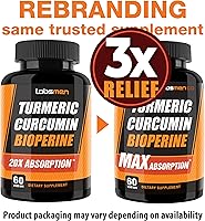 Vista 7 de Just One Cápsula de curcumina de cúrcuma vegana al día – 95% curcuminoides cúrcuma curcumina fórmula 3X con pimienta negra BioPerine – Extra fuerte