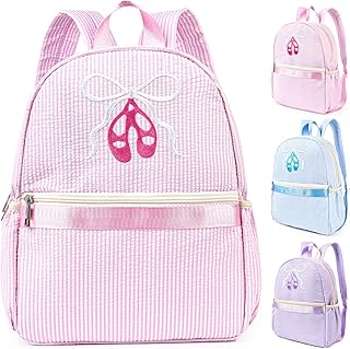 Dance Backpack for Girls, 13L Cute Dance Bag for Dancer Lightweight Large Gym Sport Weekender Ballet Travel Bag – Pink