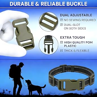 Quick Side Release Plastic Buckles Straps for backpacks dog collar Luggage Straps, Nylon Webbing Adjuster