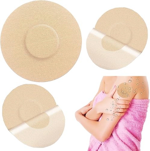 Paquete de 50 cubiertas impermeables para sensores para Freestyle Libre 23, parches adhesivos CGM sin pegamento en el centro, cinta precortada para