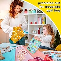 Vista 5 de 40 Pcs 10 x 10 Inches Cotton Fabric Bundle Squares Precut Fabric Squares Multi Color Floral Fat Sheets for Craft DIY Quilting Sewing(Bright Patterns)