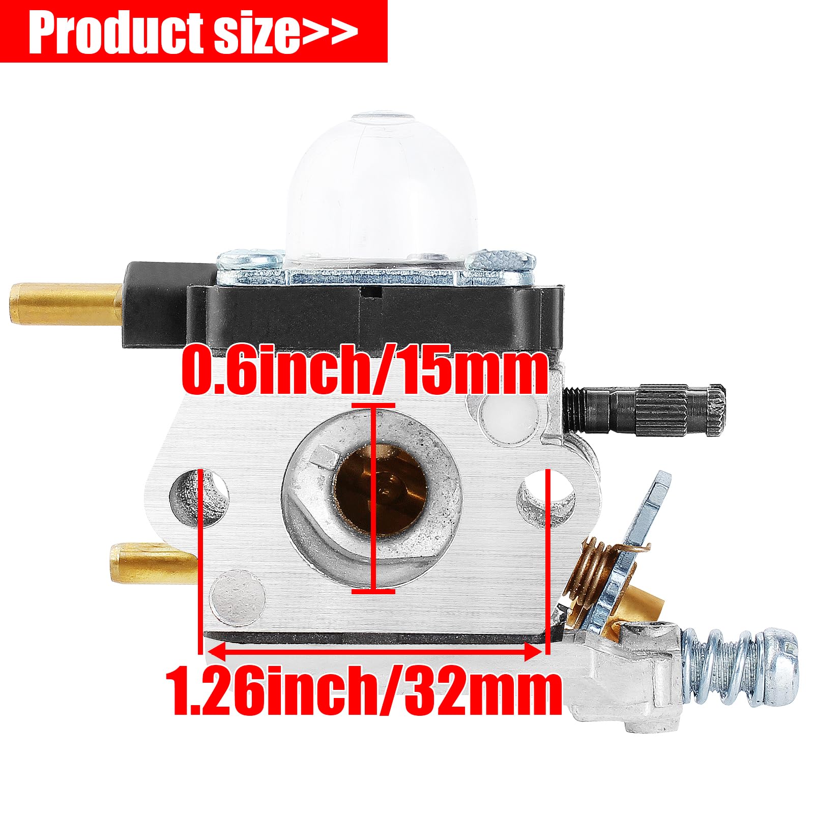 YOFMOO Carburetor for C1U-K17 C1U-K27A C1U-K27B C1U-K46 C1U-K54 C1U-K54A Echo String Trimmer Mantis Tiller 7222 7222E 7222M 7225 7230 7240 7920 7924 TC210 TC2100 LHD1700 HC1500 Cultivator - Image 2