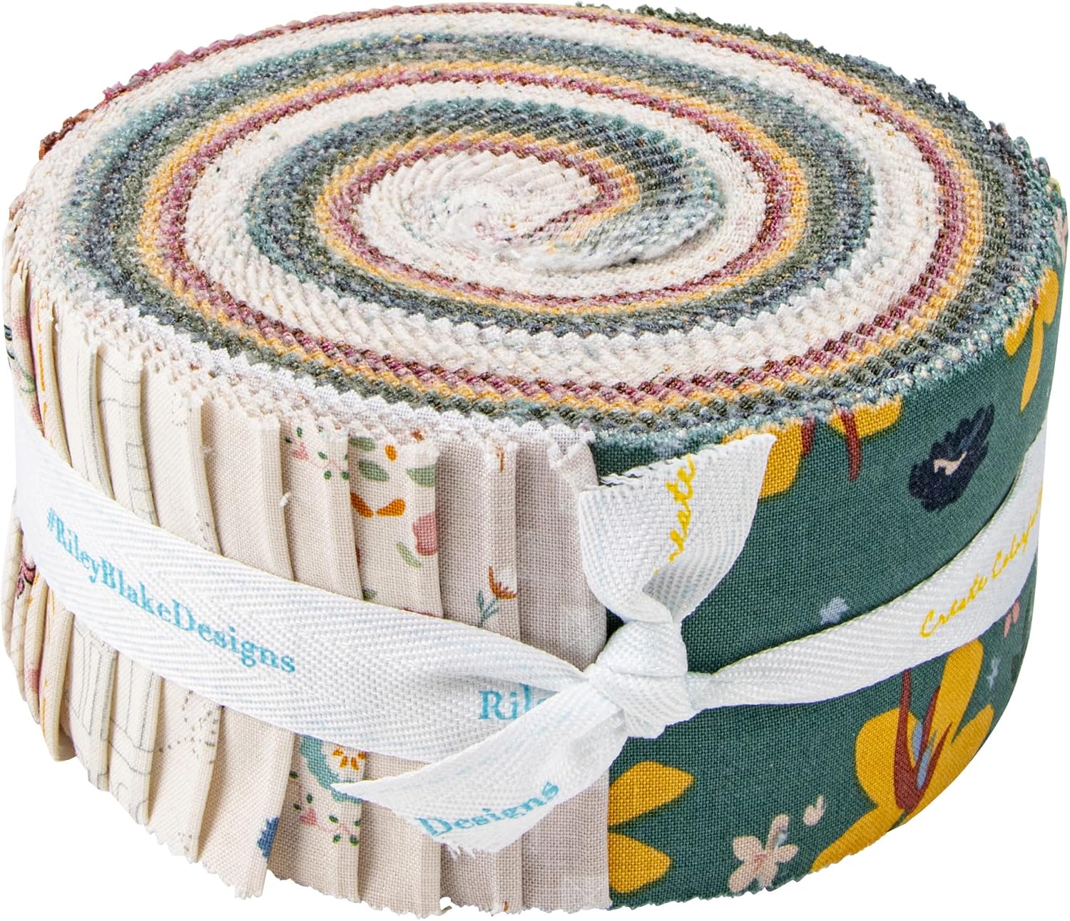 Amber Johnson Feels Like Home Rolie Polie 40 2.5-inch Strips Jelly Roll Riley Blake RP-14710-40
