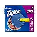 Ziploc Container Medium Round, 3 Ct