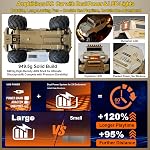 Amphibious Remote Control Car 1:14 Véhicule électrique 4WD pour les garçons de 8 à 12 ans, Étanche à l'eau RC Camion tout terrain RC Voitures Drift Beach Pool Jouets Cadeaux pour les enfants