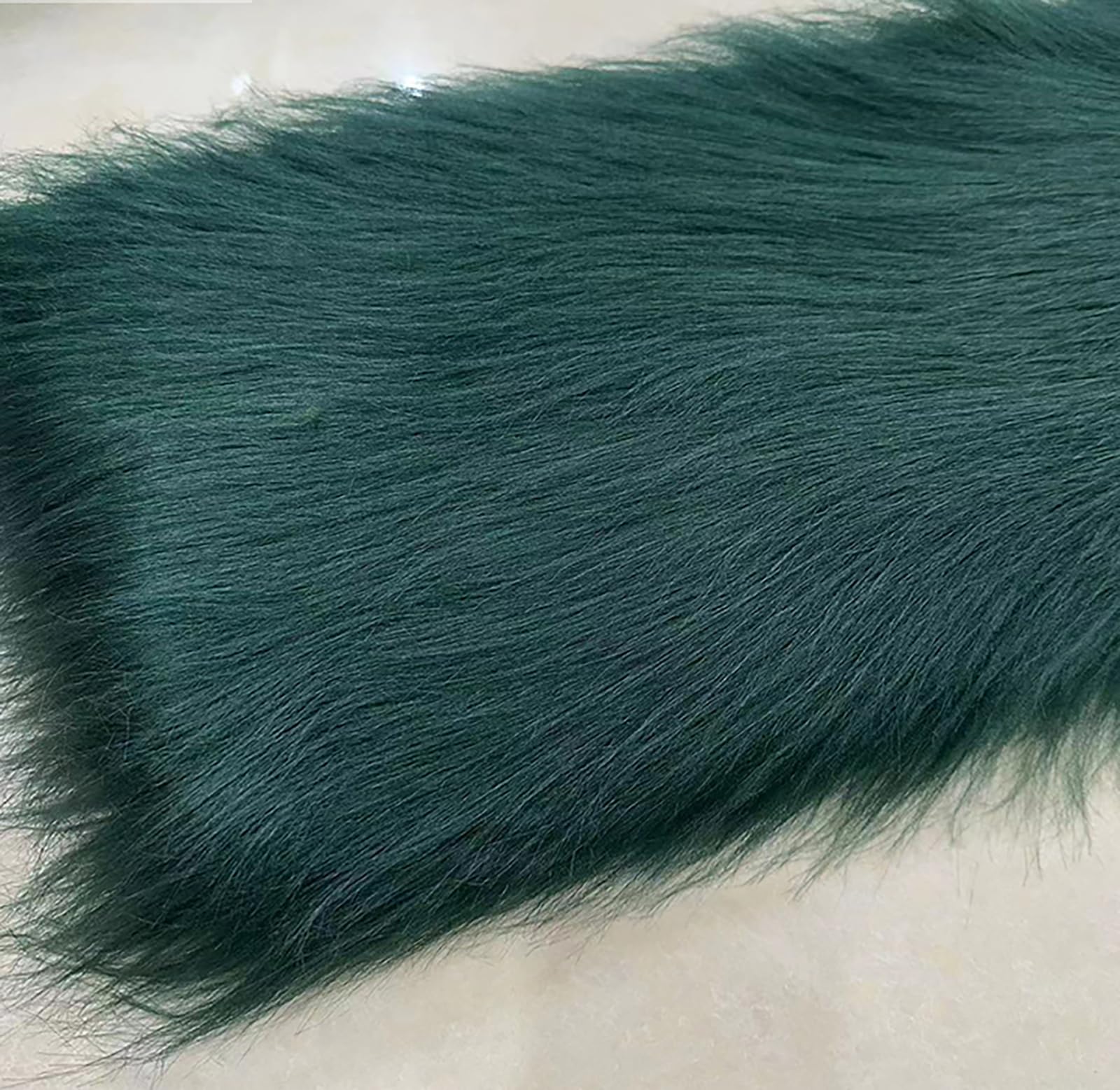 Faux Fur Plush Fabric Long Pile 12cm Fluffy Fuzzy Craft Fur for Gnomes Beard Santa Claus Hair Dwarf Cosplay Costume DIY Craft Decoration 20 Colors(Size:50x50cm,Color:Light Pink)