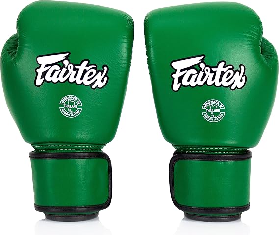 Fairtex BGV16 Compact Boxing Gloves, Leather Muay Thai MMA Kickboxing Gear