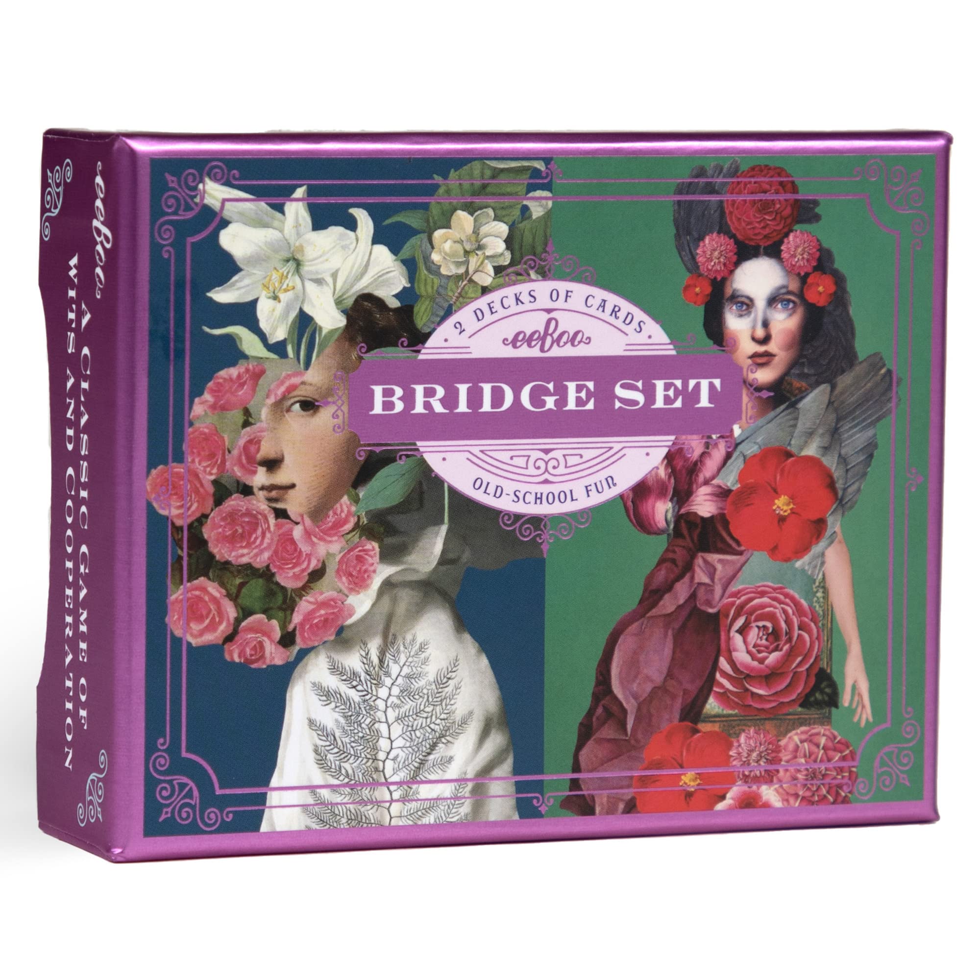 eeBoo Piece and Love Sarah's from The Garden Bridge Playing Card Set (2 Decks), 14 Years and Up.