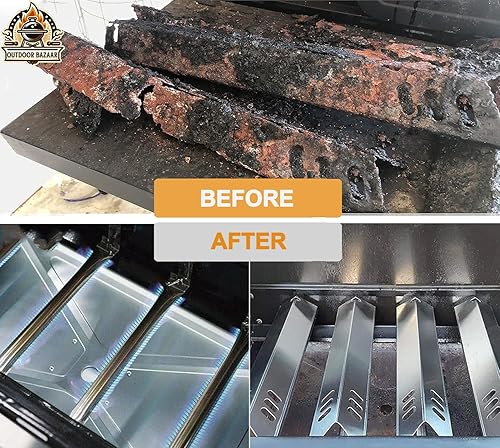 Miniatura 4 de Outdoor Bazaar Juego de cuatro placas de calor de repuesto y quemadores para Uniflame, Better Home and Garden, Dyna Glo 4 quemadores parrilla