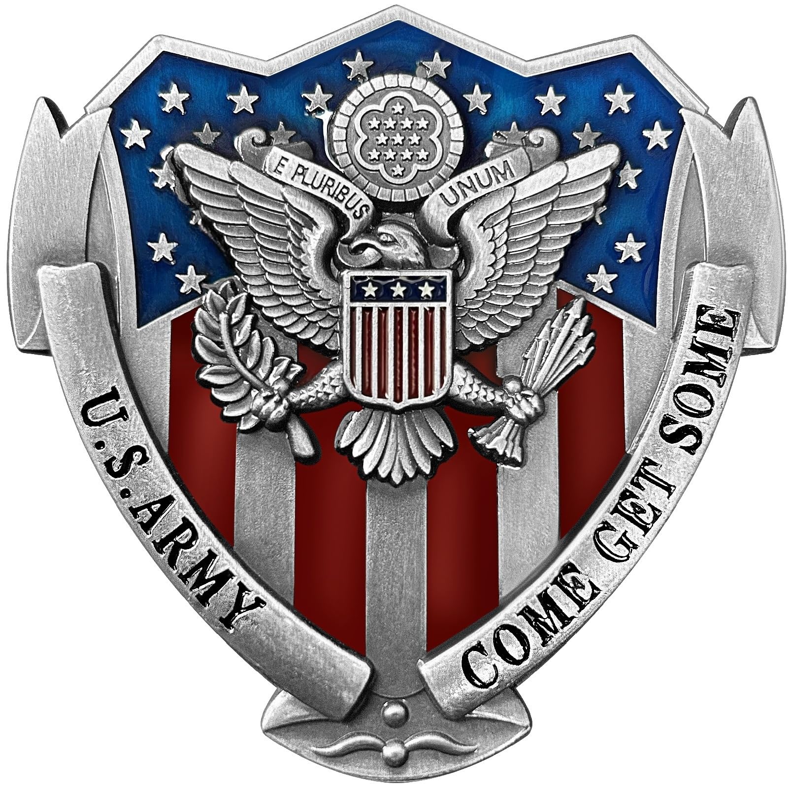 Emblema de metal para auto de veterano de EE. UU., regalo de medalla 7