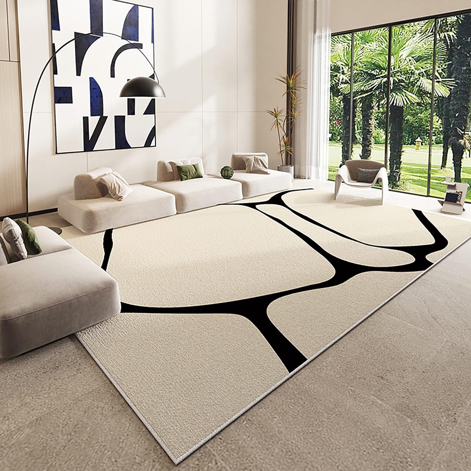 Tapis Moderne à Blocs pour Cuisine et Entrée DAGIN Multicolore
