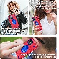 Vista 7 de KCJ Funda compatible con iPhone 13 y iPhone 14 con 2 protectores de pantalla, protección contra caídas de grado militar, funda protectora a prueba