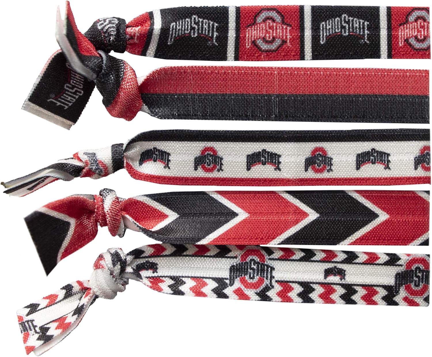 Littlearth NCAA Knotted Hair Tie Set